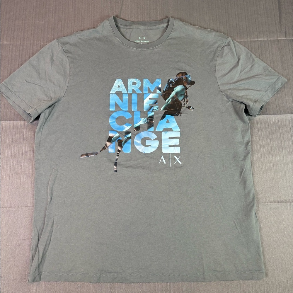 Armani Exchange Graphic Tee Grey Men’s Large A|X Sport Print